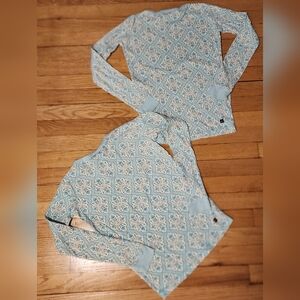 Lot of 2 Tea Collection 100% Cotton Pajama Tops 12y Super Soft & Fragrance Free